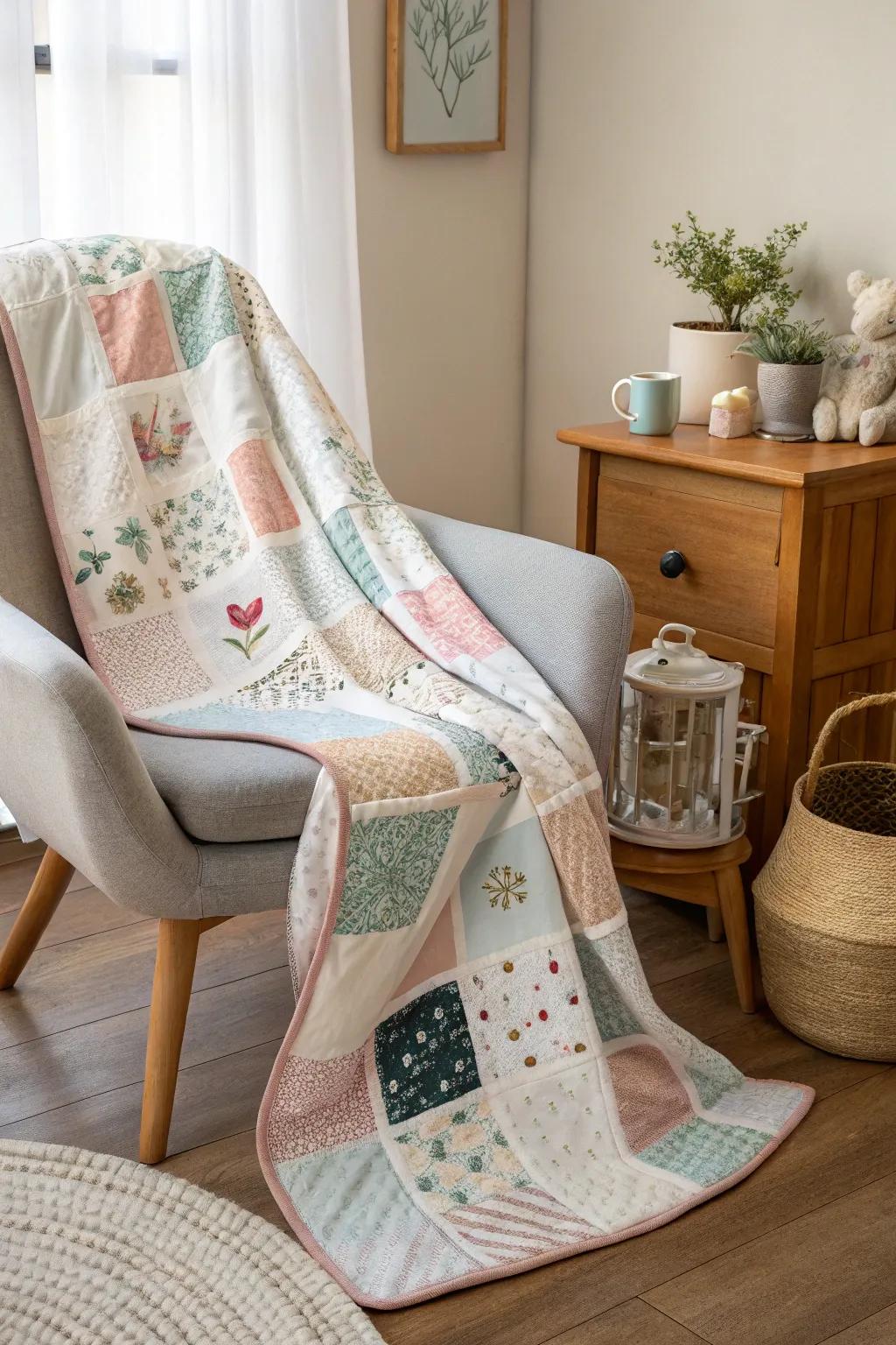 Wrap yourself in warmth and character with delightful patchwork patterns.