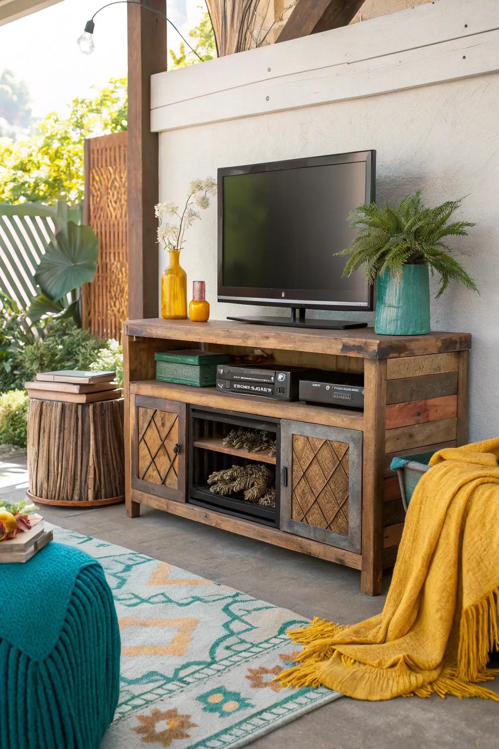 Embrace sustainability with an eco-friendly TV stand that adds beauty and responsibility to your space.