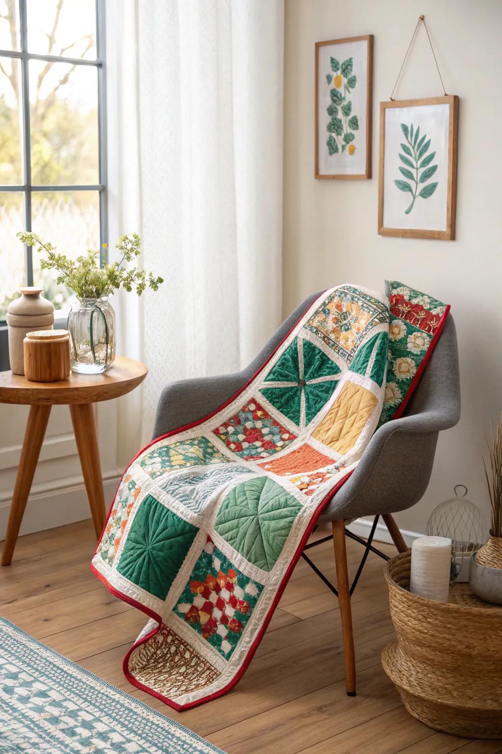 Colorful quilts add warmth and personality to your decor with traditional flair.