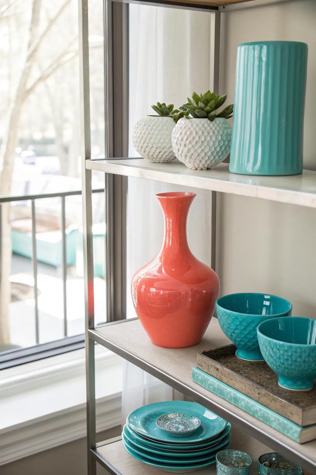 Asymmetry adds intrigue and a modern edge to minimalist decor.