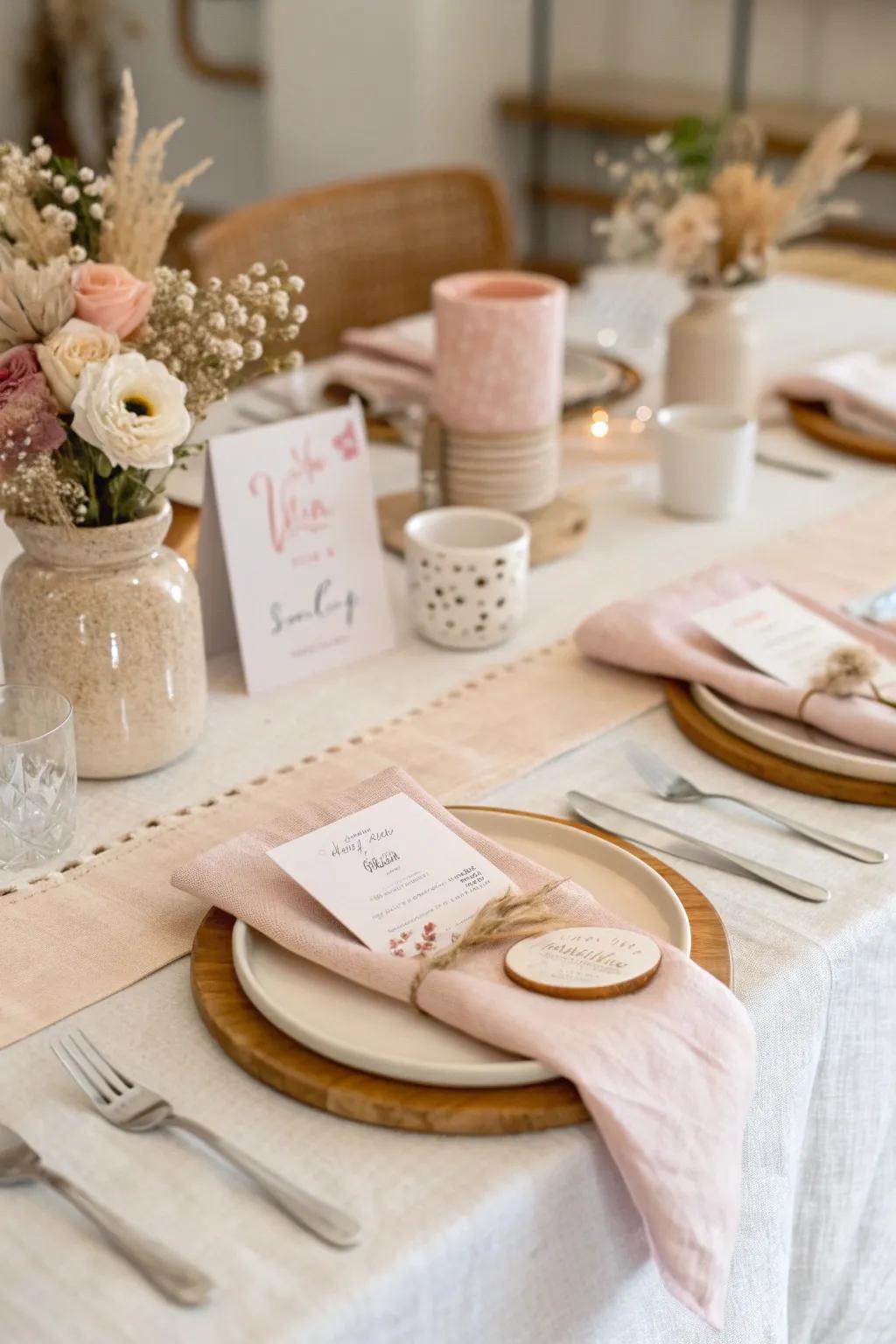 Make each guest feel special with personalized touches. #PlaceSettings #PersonalizedDecor