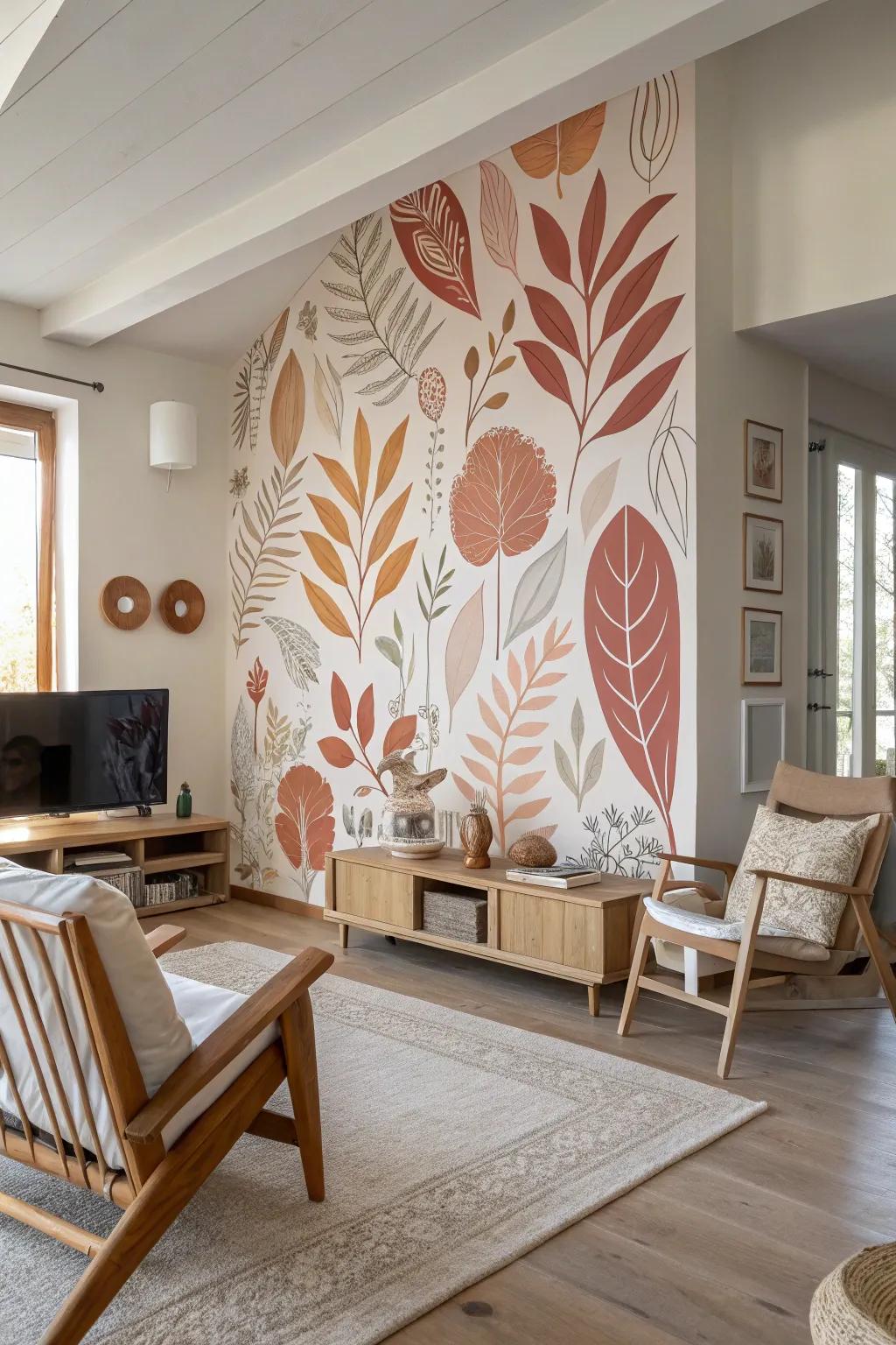 Make a bold statement with shape art wallpaper that transforms any wall into a work of art.