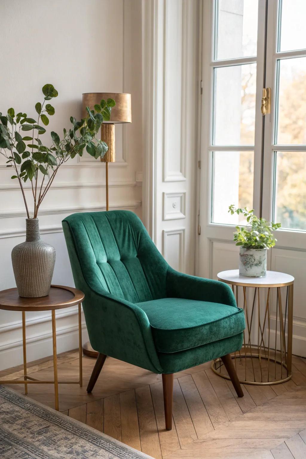 Velvet upholstery turns ordinary furniture into luxurious statement pieces. 🛋️ #InteriorDesign #Velvet