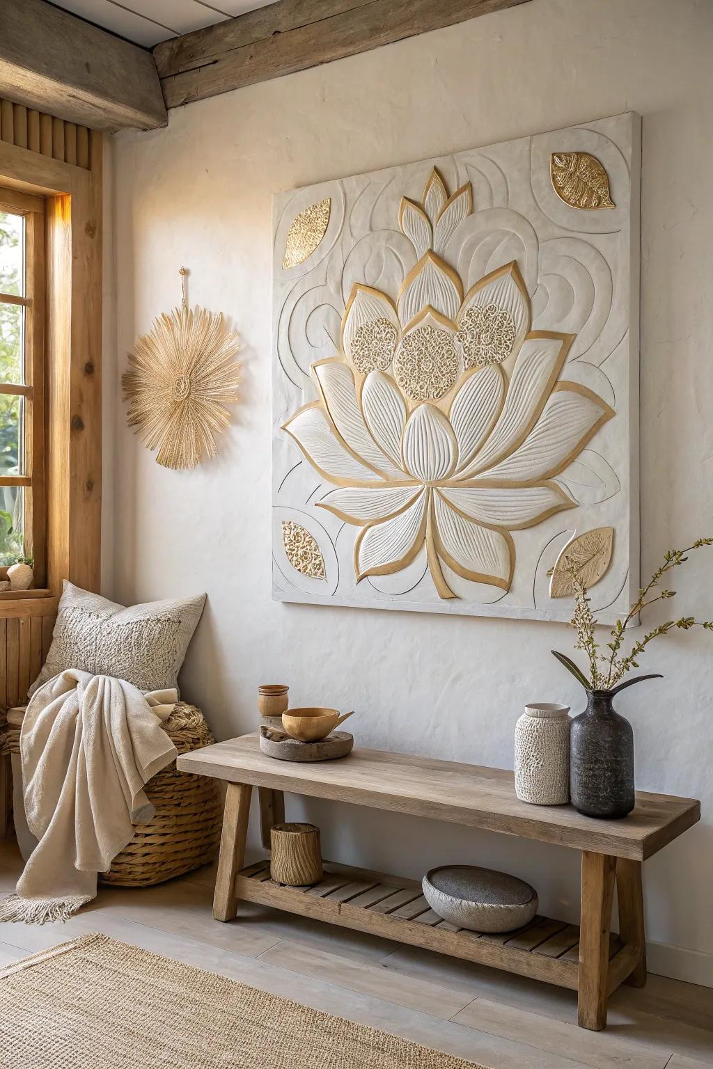 Elevate your decor with timeless 3D relief paintings that add elegance.