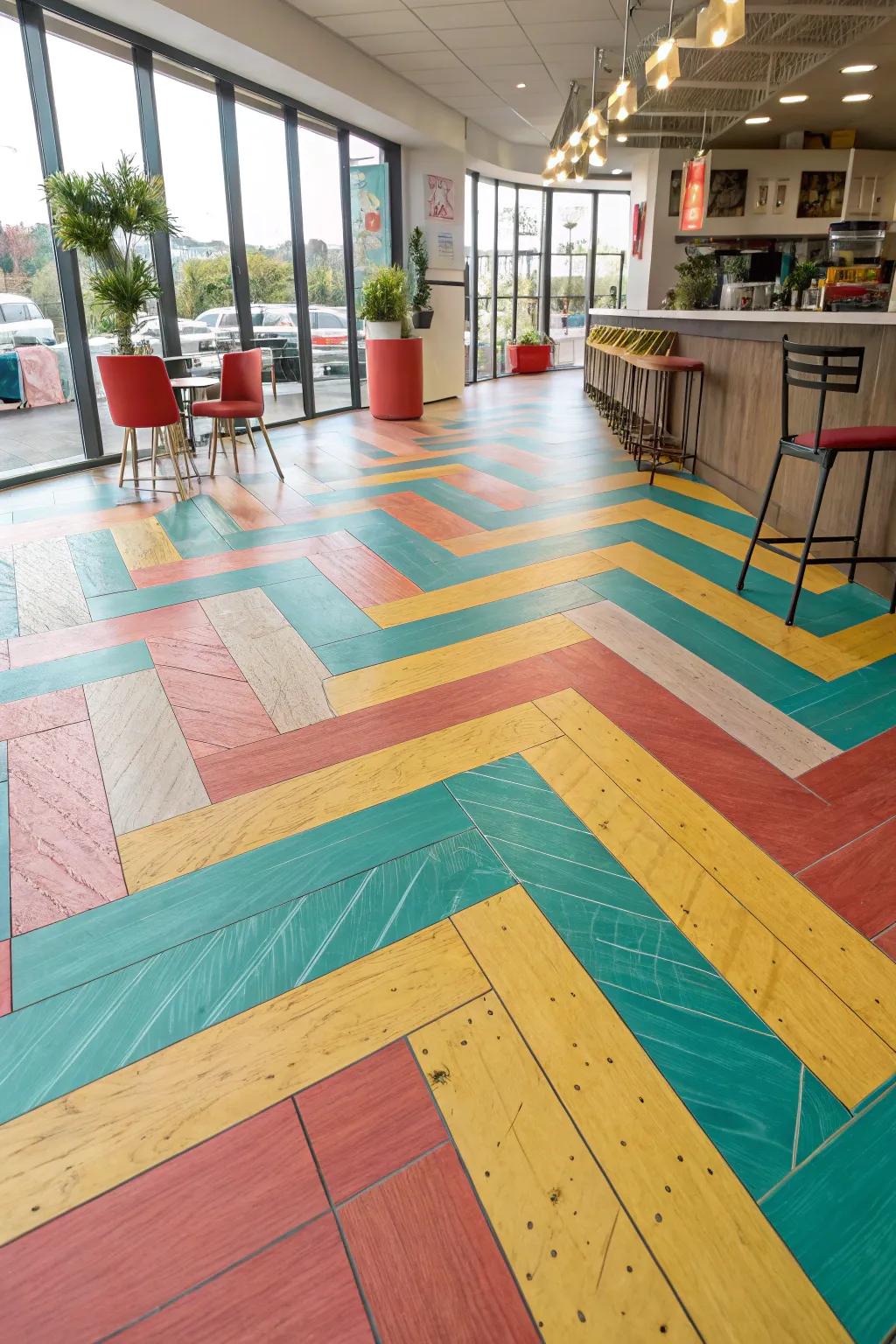 Patterns that speak volumes in design. #UniquePatterns #FlooringTrends