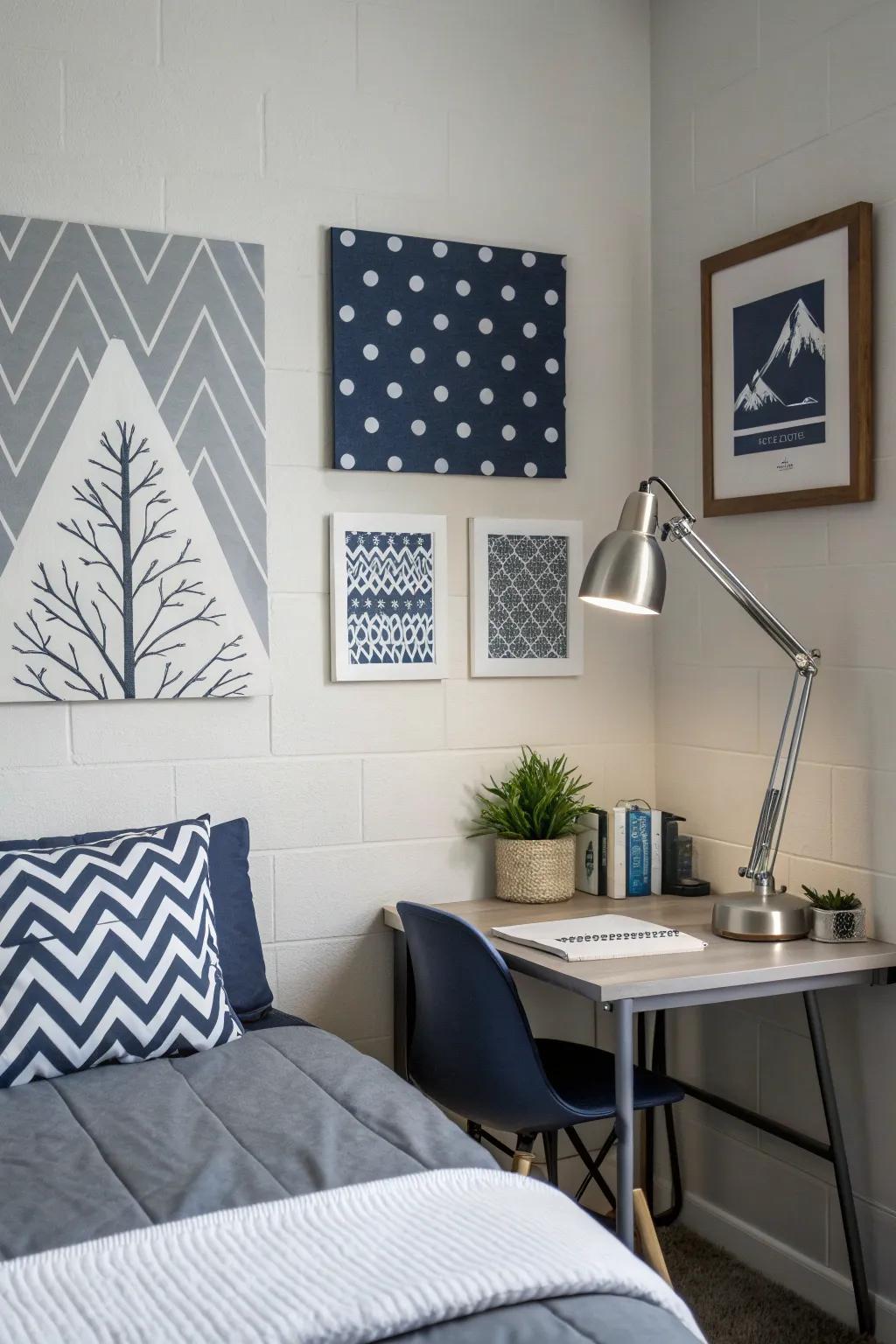 Elevate your dorm's aesthetic with minimalist art that speaks to you.