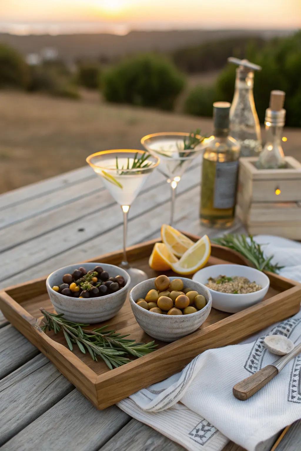 Let your guests get creative with a garnish station that adds a personal touch to their drinks. 🍋 #GarnishStation #CreativeParty