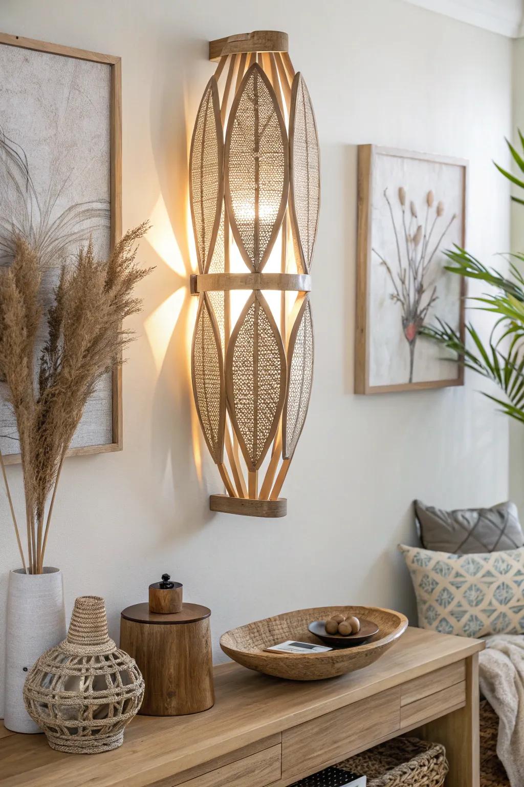 Illuminate your home with artistic light fixtures that double as decor.