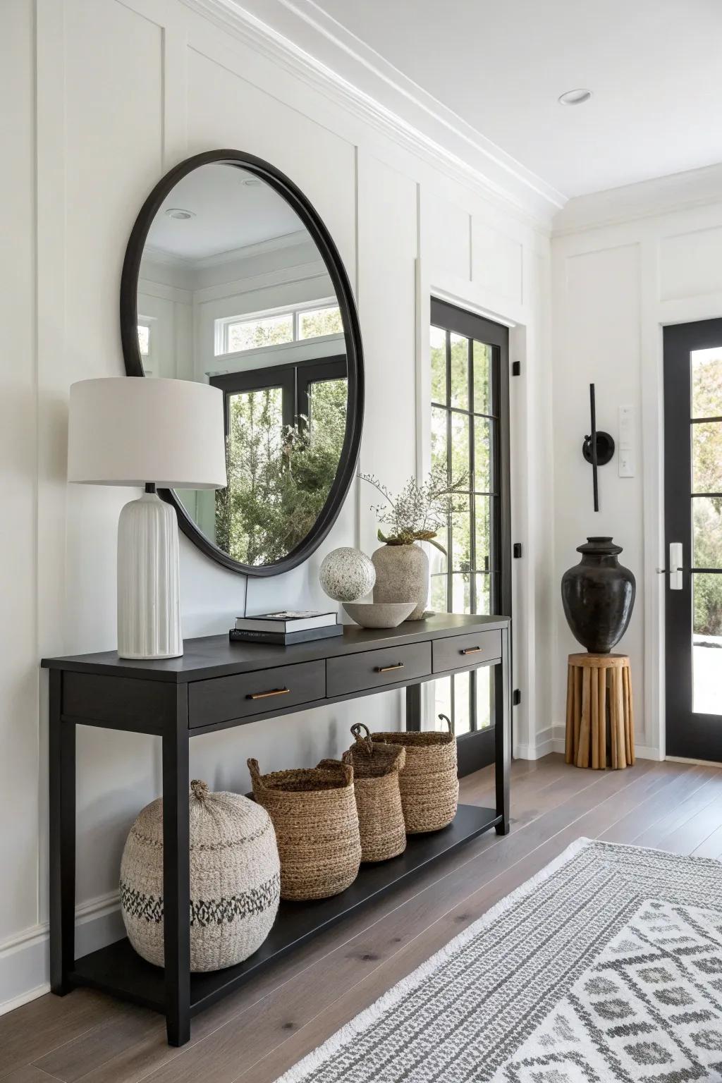 Achieve elegance with a monochrome palette that offers timeless style.