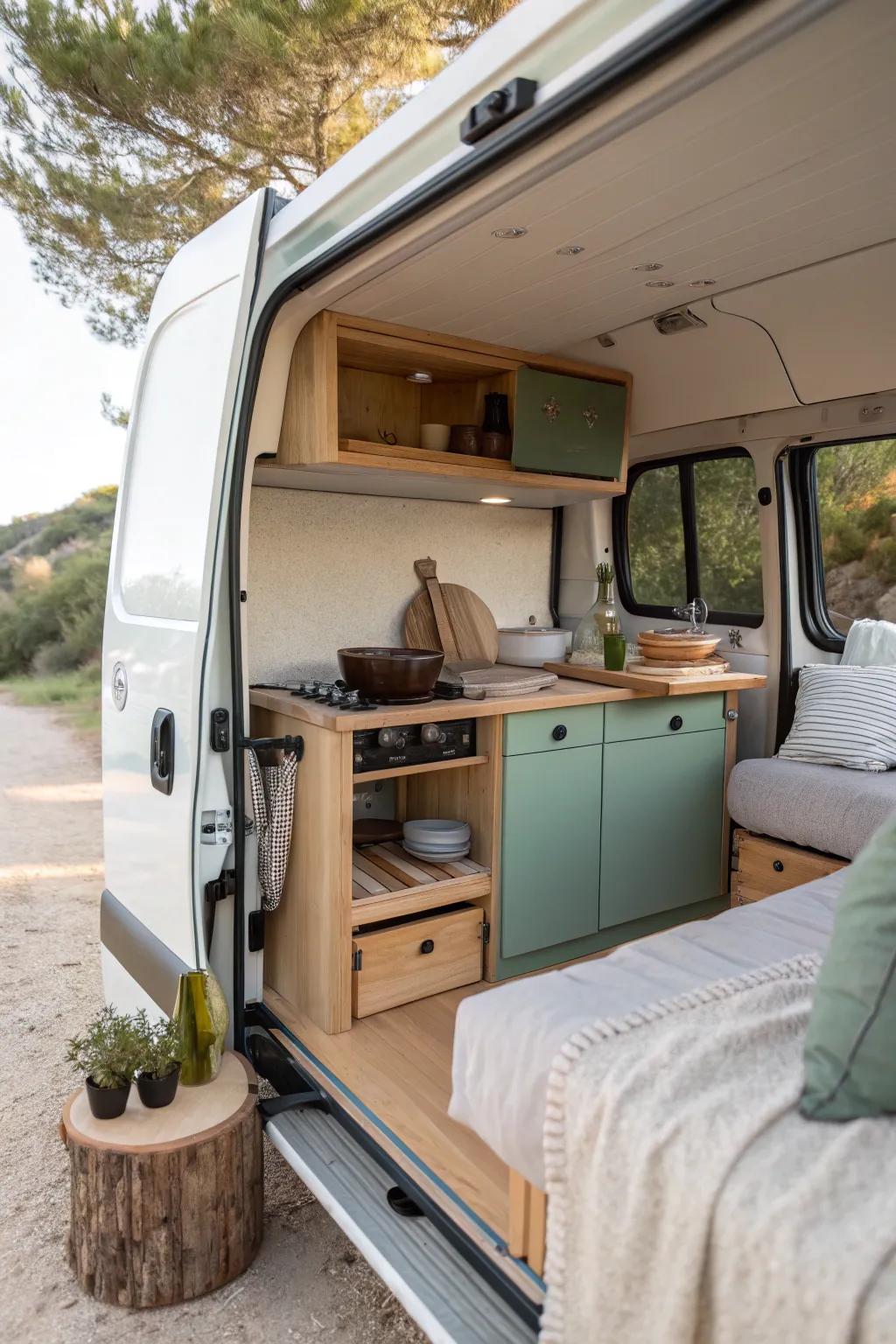 Enjoy cooking indoors or out with a versatile portable cooking station.