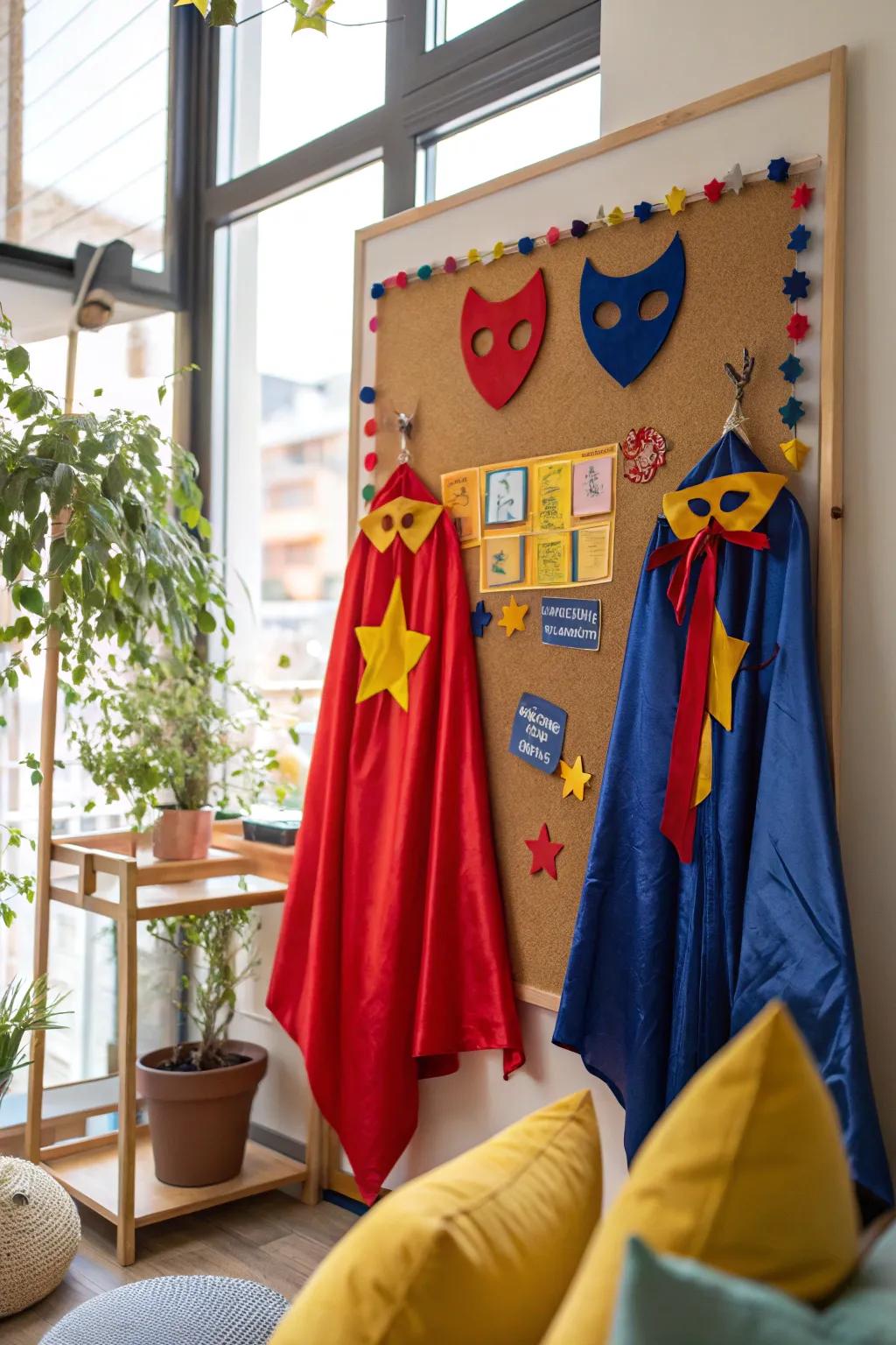 Unleash the hero within by celebrating bravery and honesty on this vibrant board.