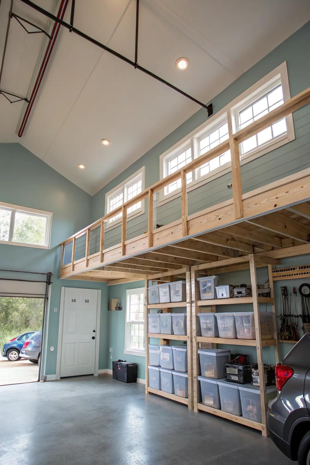 Utilize every inch of vertical space in your garage for ultimate organization and efficiency.
