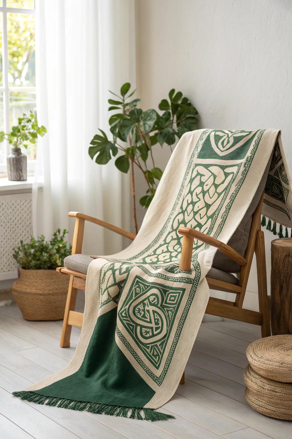 Celtic patterns add a traditional touch to your living space, creating a rich cultural tapestry.