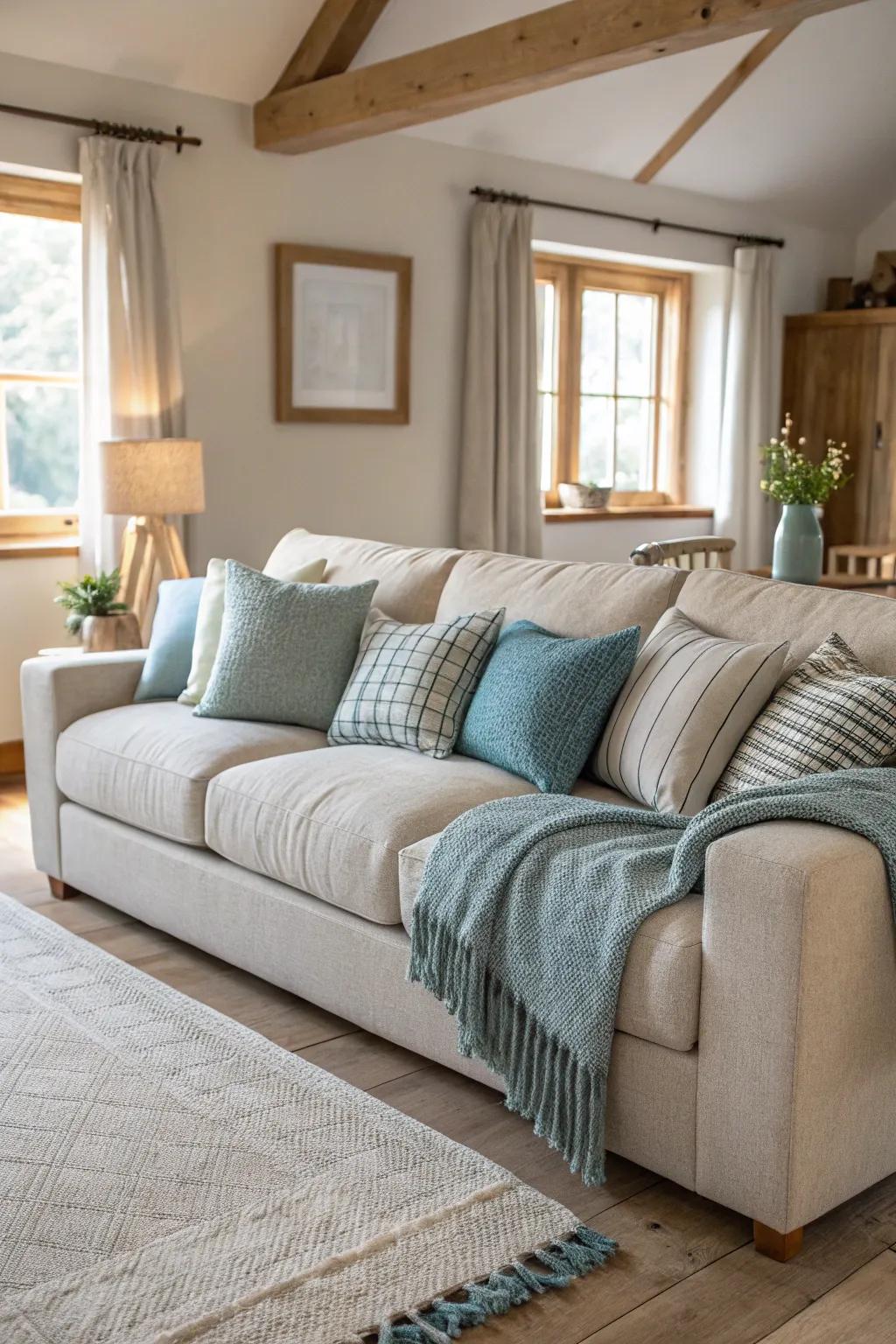 A modular sofa can adapt to any space, bringing flexibility and style to your living room.