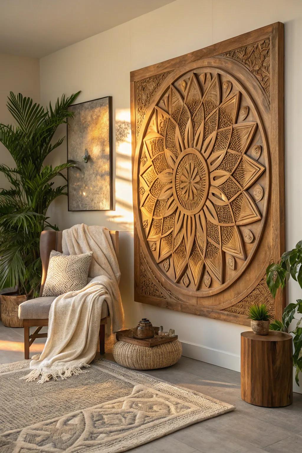 Infuse your space with warmth through the natural beauty of 3D wood art.