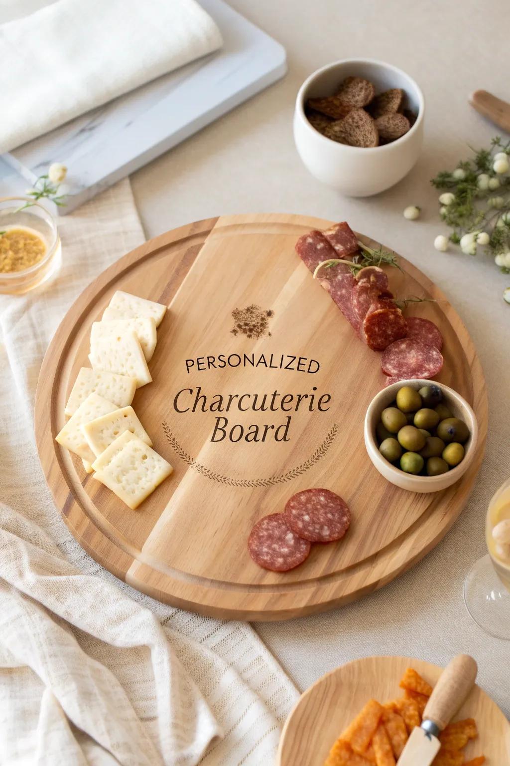 Create memorable gatherings with a personalized charcuterie board.