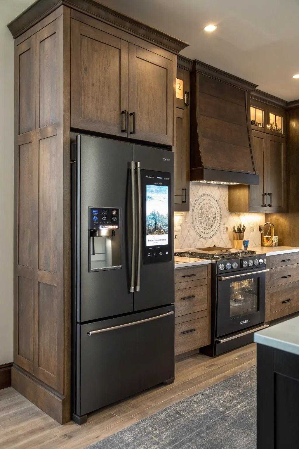 Embrace the future with technology that enhances your kitchen's functionality and style. #SmartKitchen #TechSavvy #ModernLiving