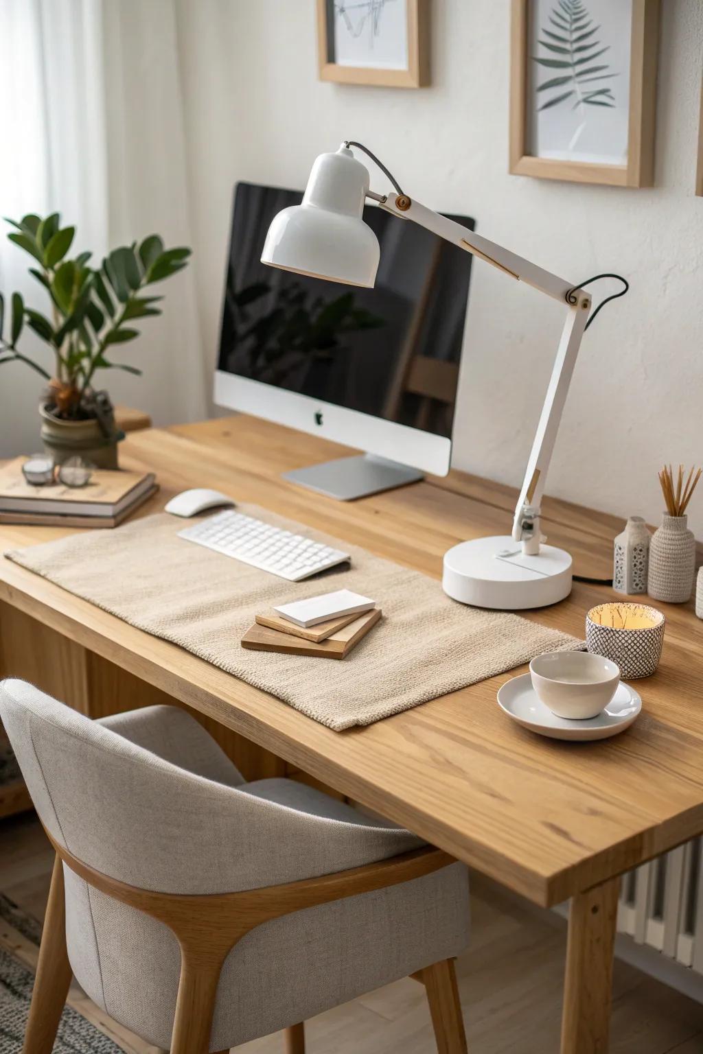 Strategic lighting choices create the perfect ambiance for productivity.