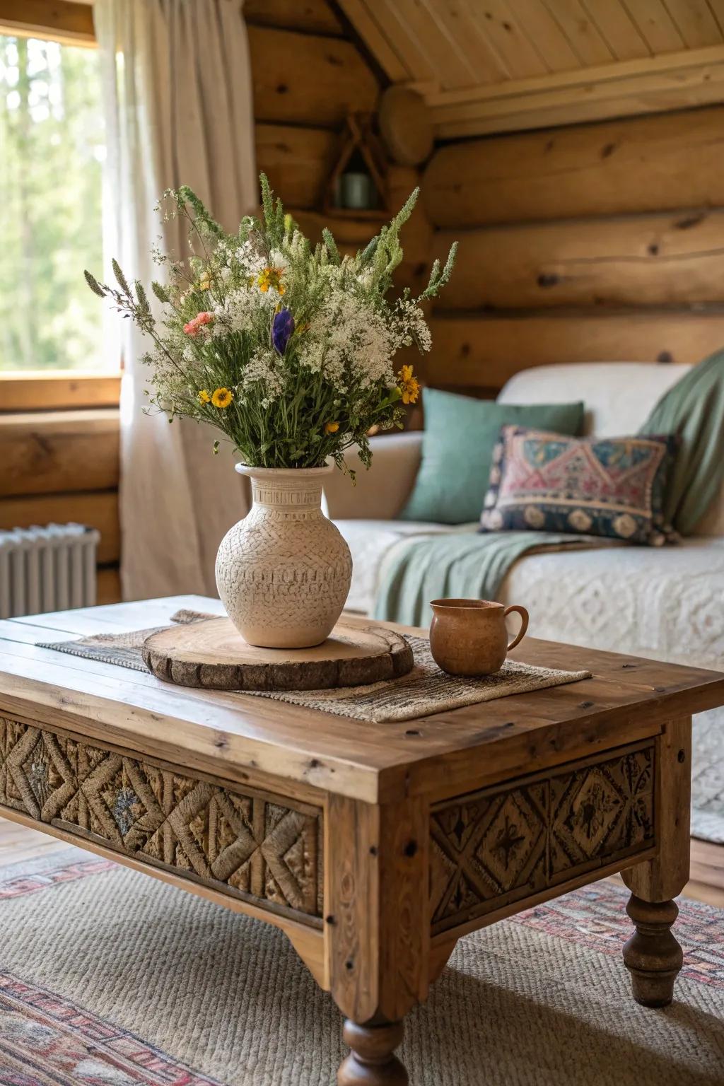Celebrate local craftsmanship with unique pieces that add personal character to your cabin.