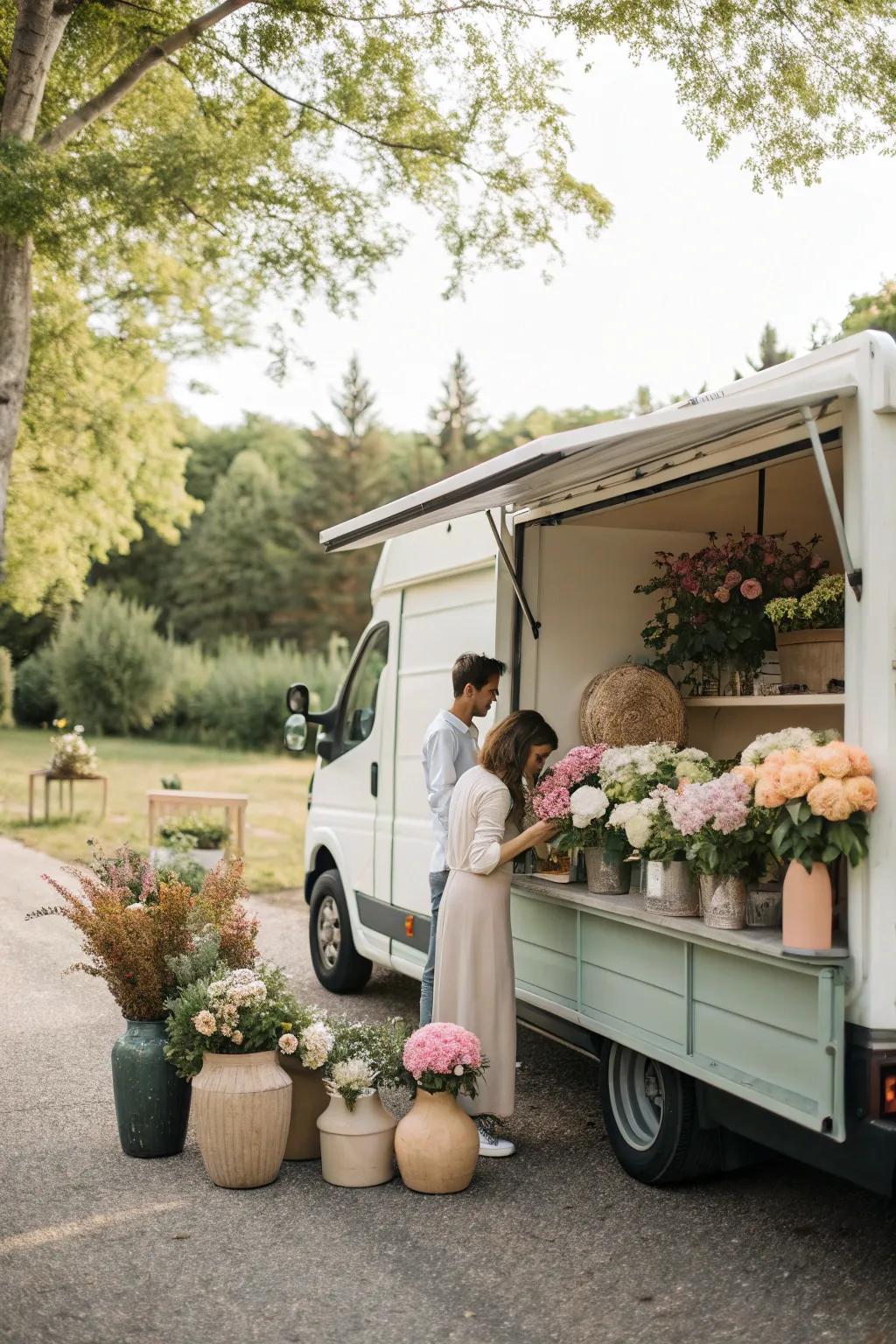 Share the love with your community through flowers and kindness. 🌺 #CommunityLove #FlowerTruck