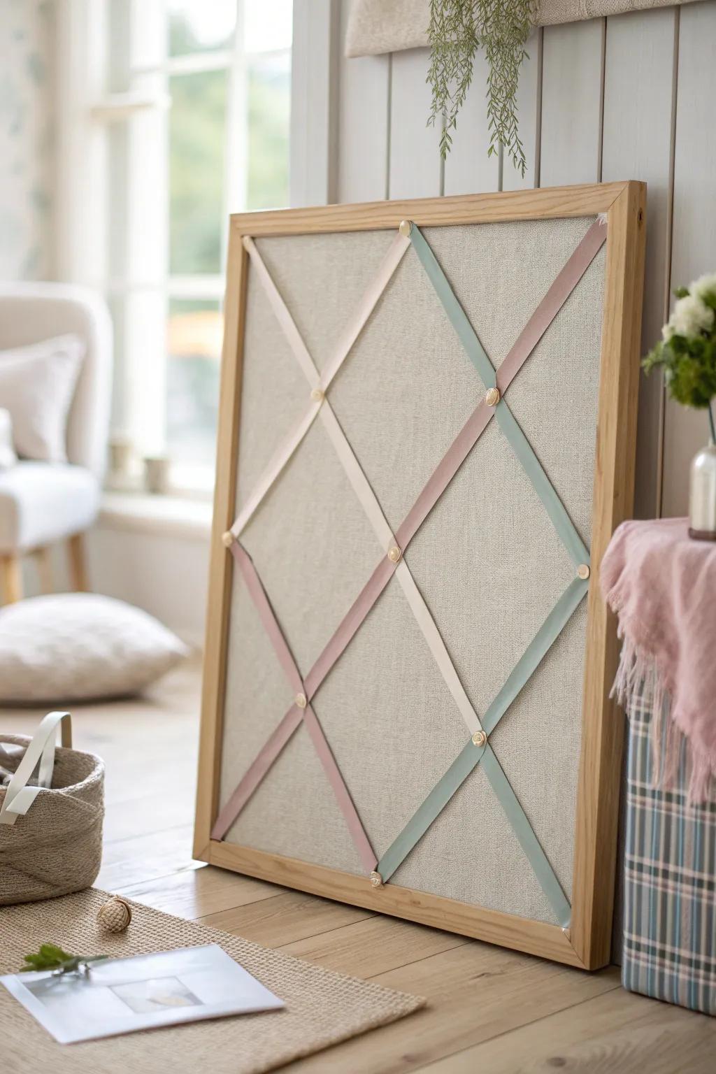 Turn ordinary into extraordinary with a DIY ribbon board that captures memories beautifully.