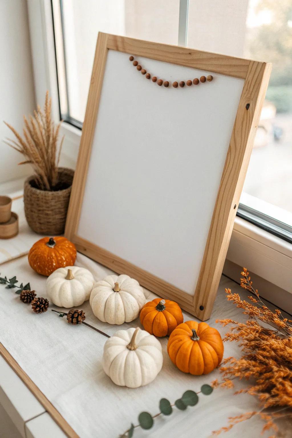 Celebrate fall with a parade of playful pumpkins on your whiteboard.