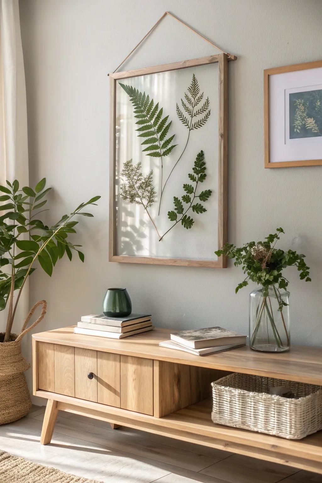 Bring the outdoors in with floating frames that capture the delicate beauty of nature.