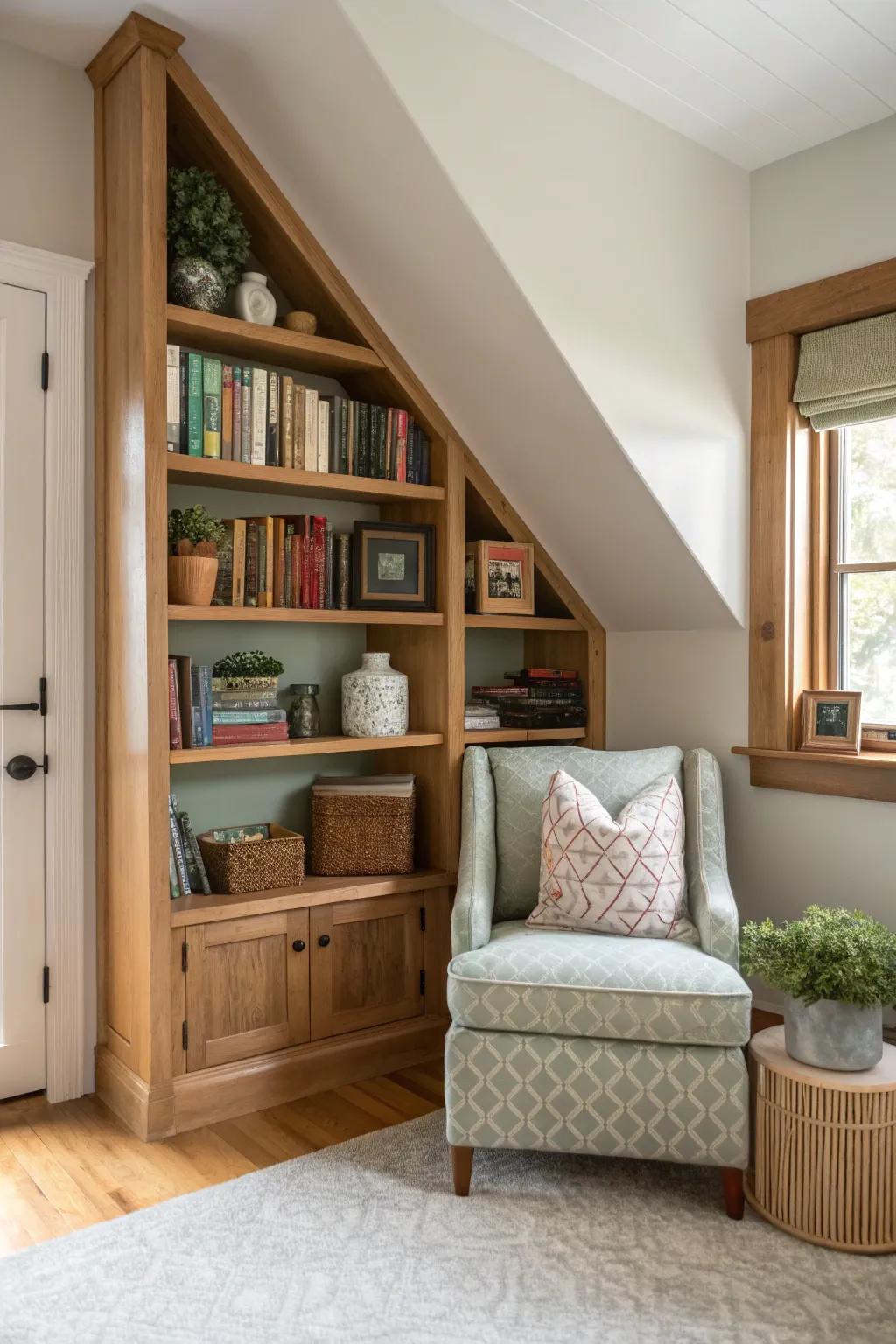 A booklover's dream, this nook is perfect for losing yourself in the pages of a good story.