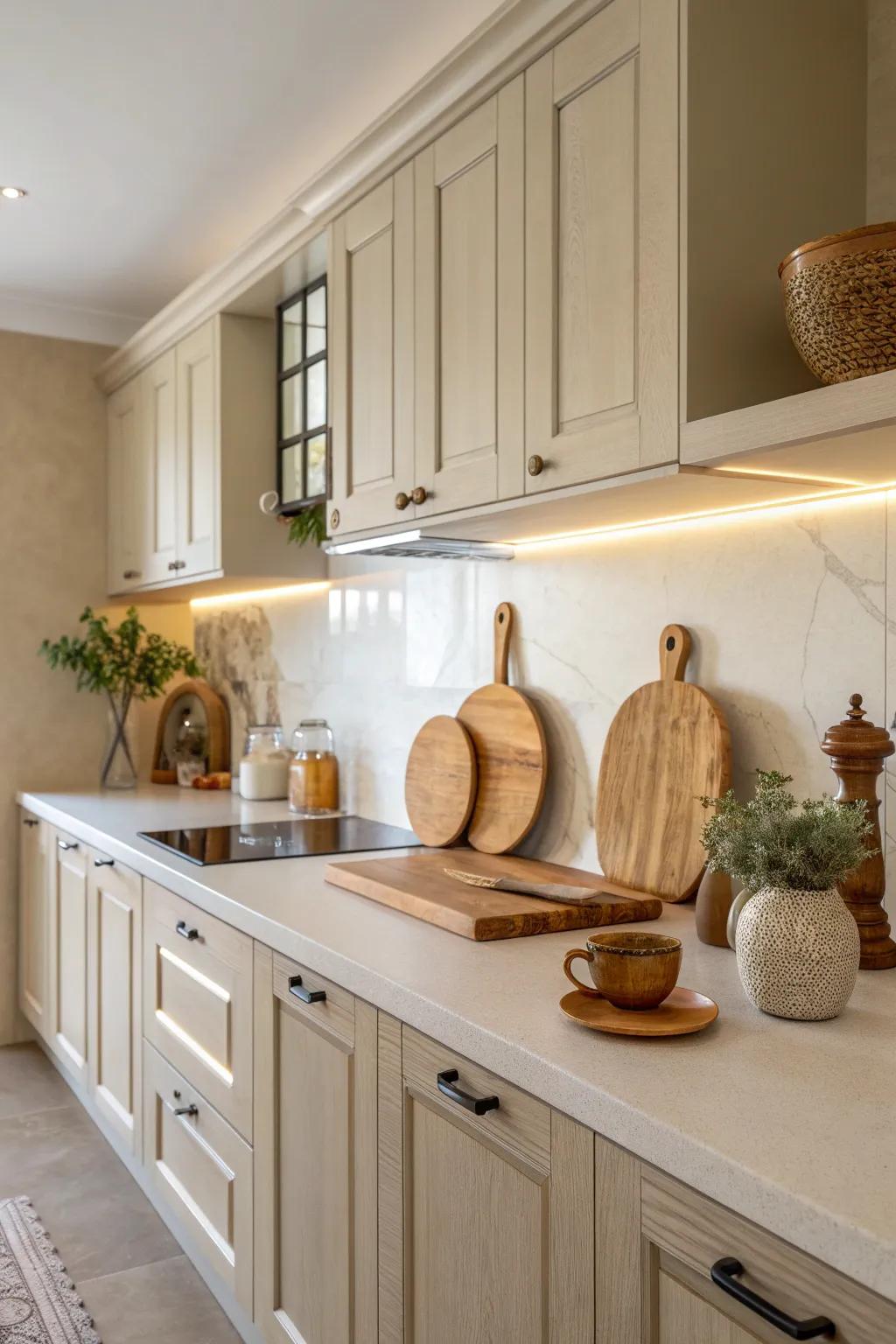 Matte quartz countertops add a touch of sophistication to any kitchen.