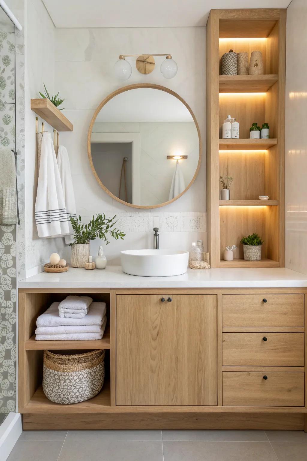 Mirror, mirror on the wall, these shelves are the fairest of them all! #MirrorMagic #VanityGoals