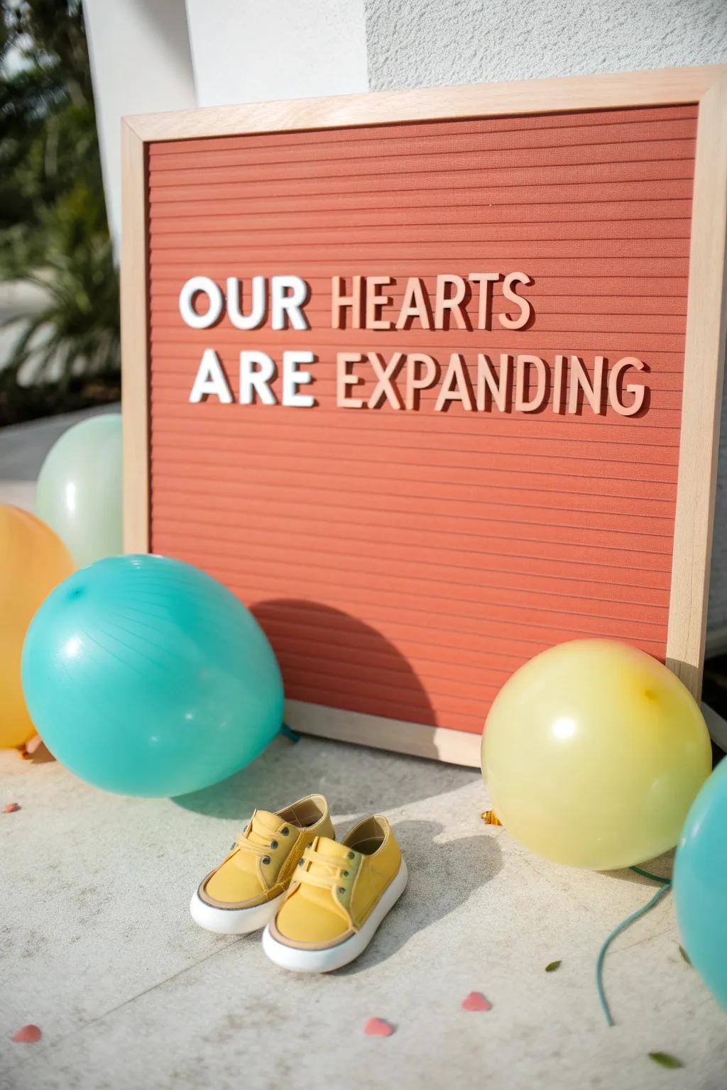 Let your home's decor tell the story of love and anticipation. #GrowingFamily #HomeDecor ❤️