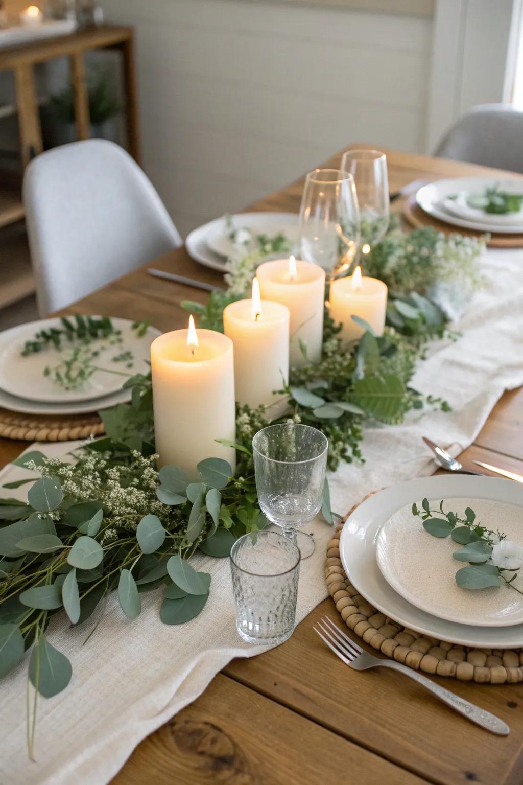 Set the mood with candlelit romance that brings warmth and elegance to your bridal shower. #CandlelitMagic #ShowerDecor