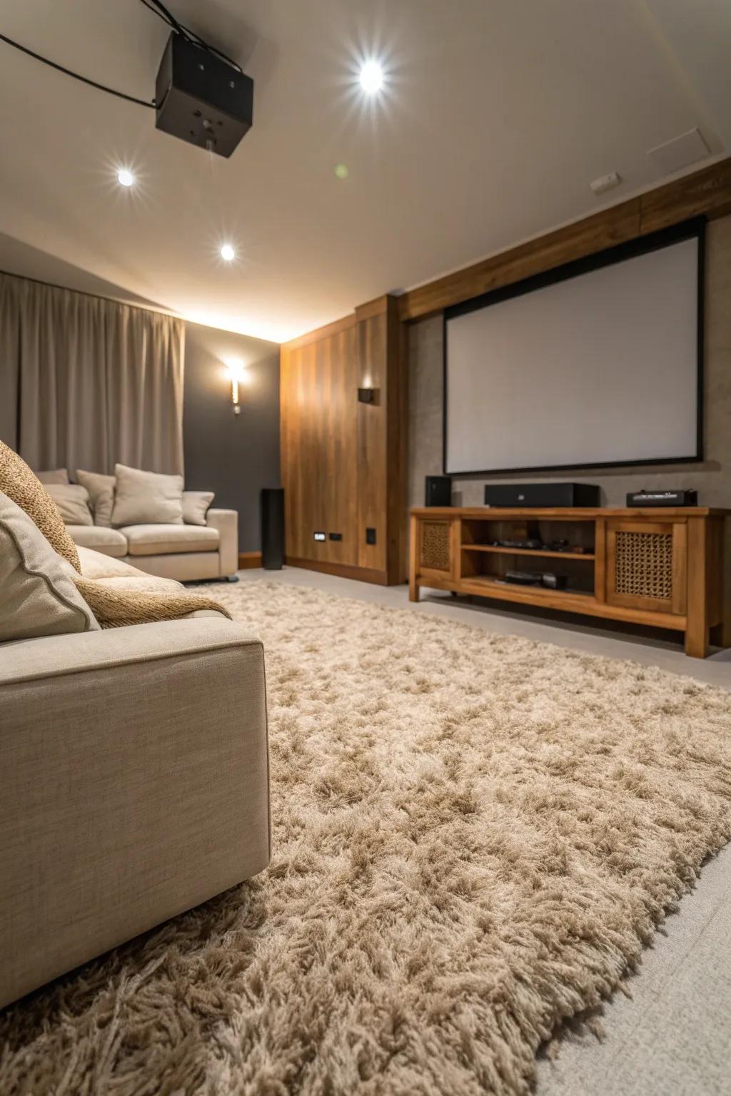Indulge in plush comfort that makes every movie night a luxurious treat. 🛋️🎥 #HomeTheater #CozyVibes