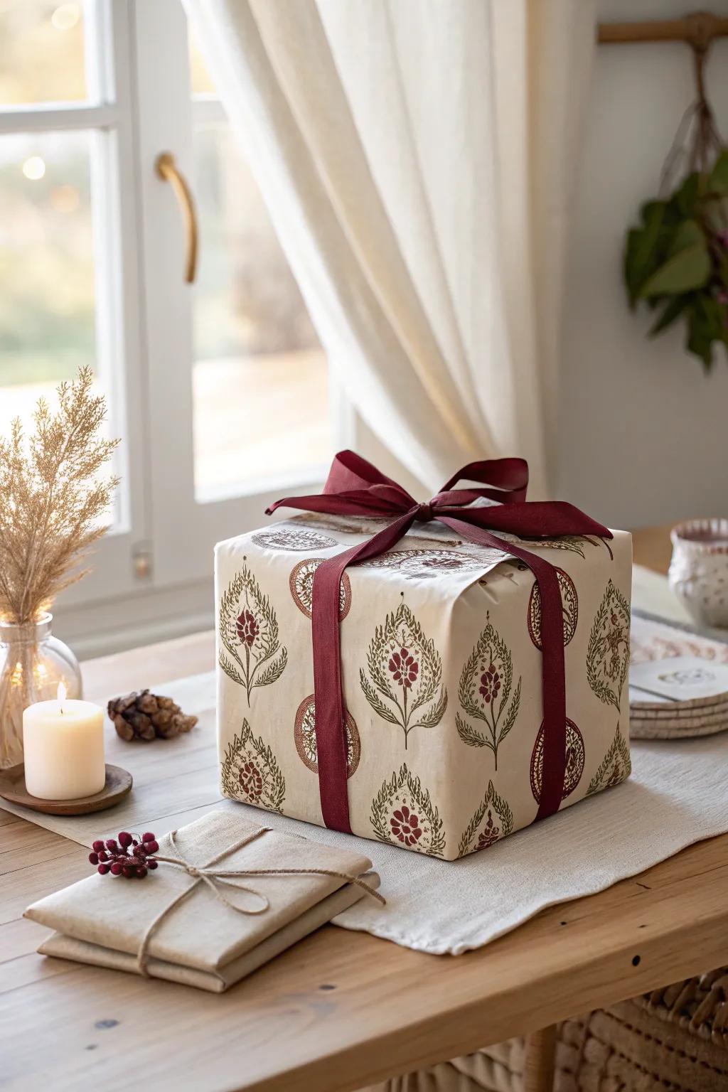 Stunning gift packaging that captures the essence of Indian tradition and elegance.