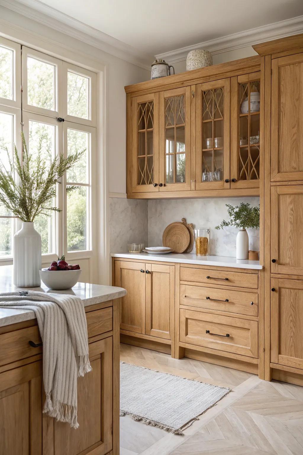 Elevate your kitchen's style with cabinet molding that adds a touch of elegance and customization. 🍽️ #KitchenDesign #HomeDecor #InteriorInspiration