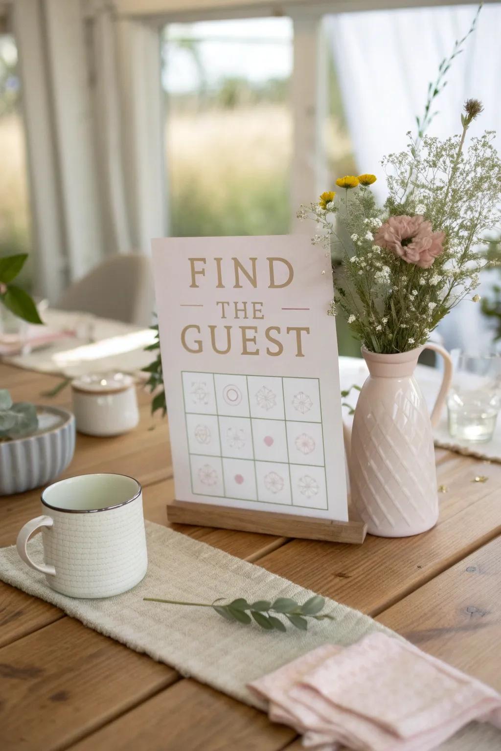 Break the ice and forge new connections with interactive guest bingo. 🤝 #WeddingGames #GuestInteraction