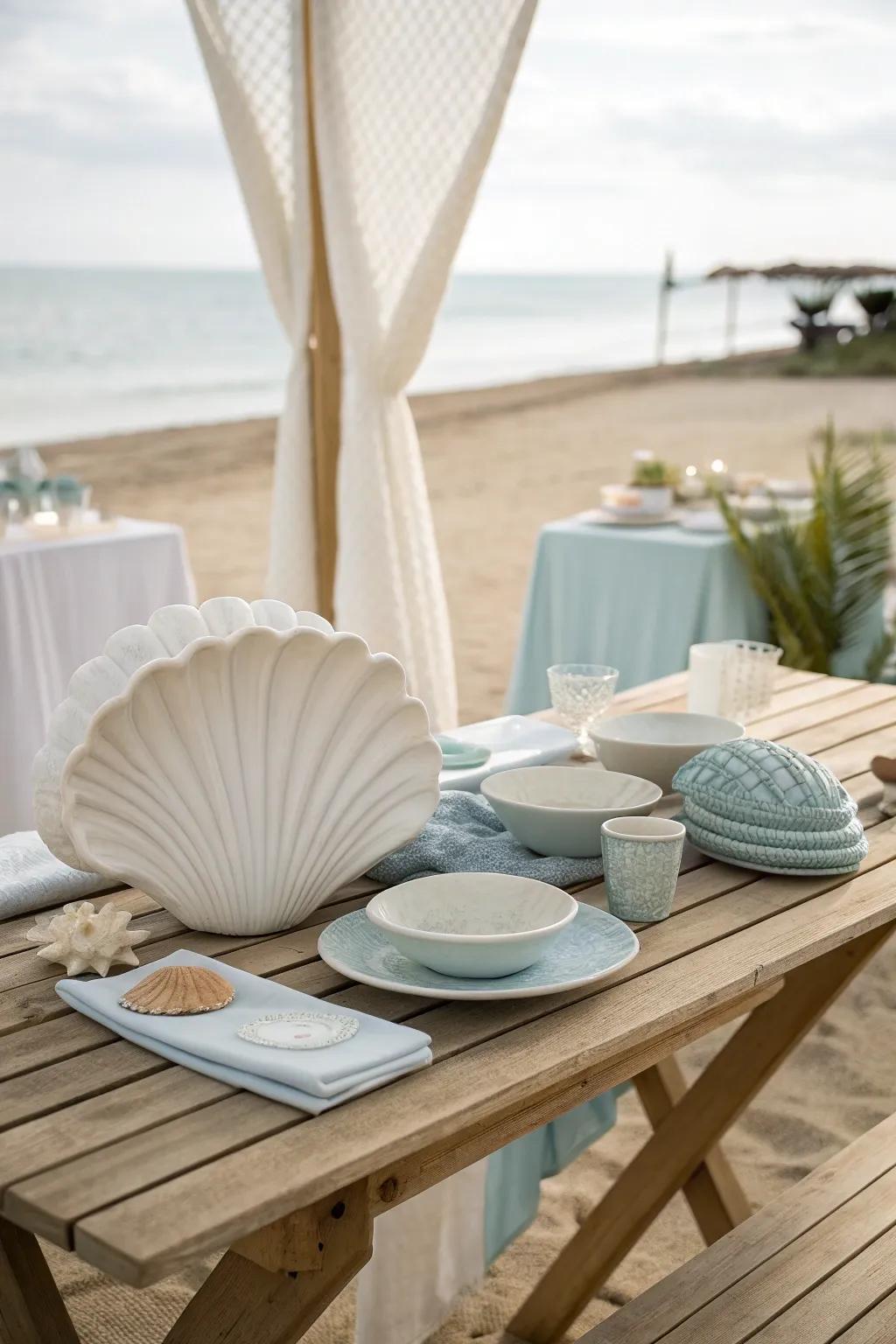 Feel the ocean breeze with a beachside bliss theme, perfect for a relaxing and refreshing couple's shower.