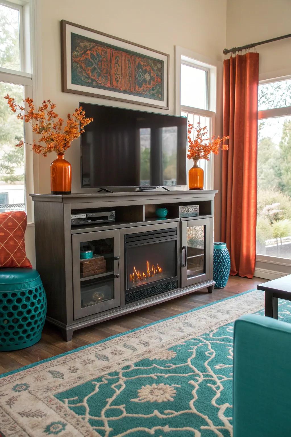 Keep your space organized with a TV stand that offers functional storage for all your media essentials.