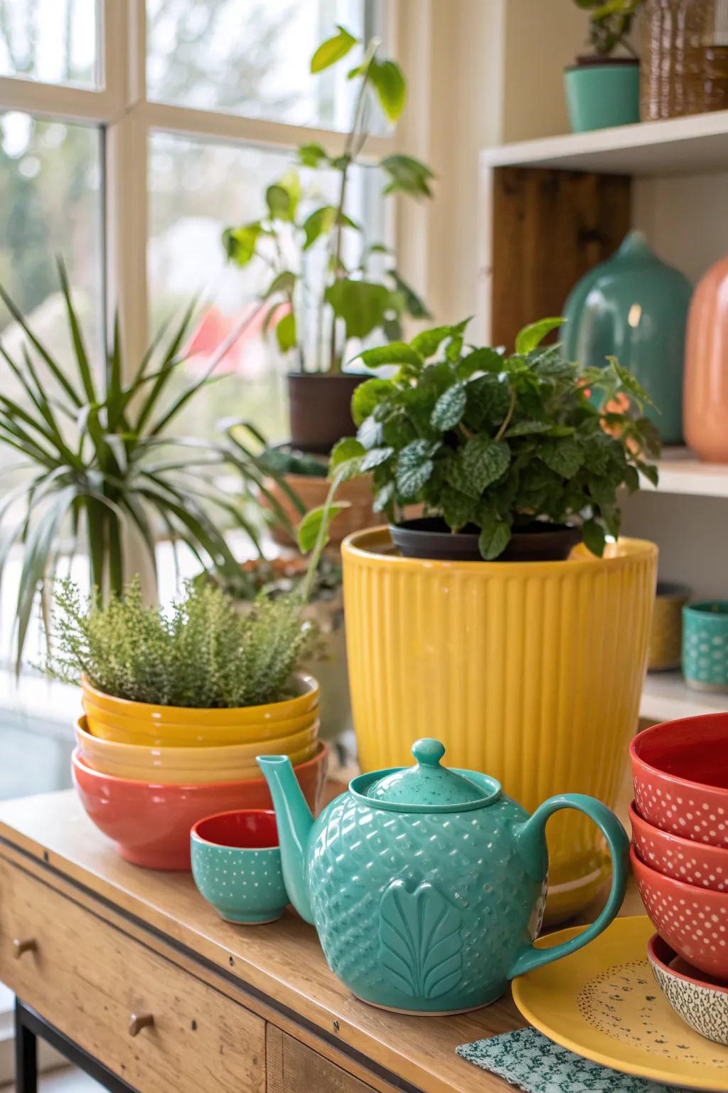 Give your plants a unique home with vintage planters found at your local thrift store. 🌿 #PlantDecor #ThriftedFinds