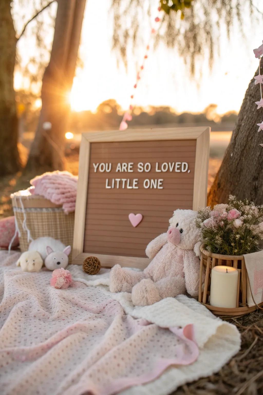 Wrap your little one in love from the very first moment. #BabyLove #NurseryDecor