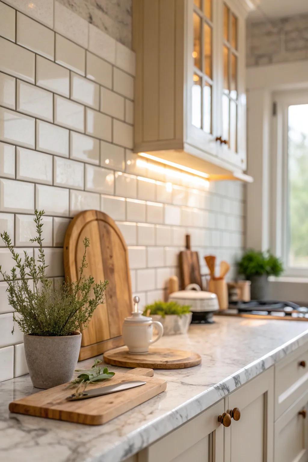 Capture vintage charm with classic subway tiles for a kitchen that's timeless and inviting. #VintageStyle #TimelessDesign