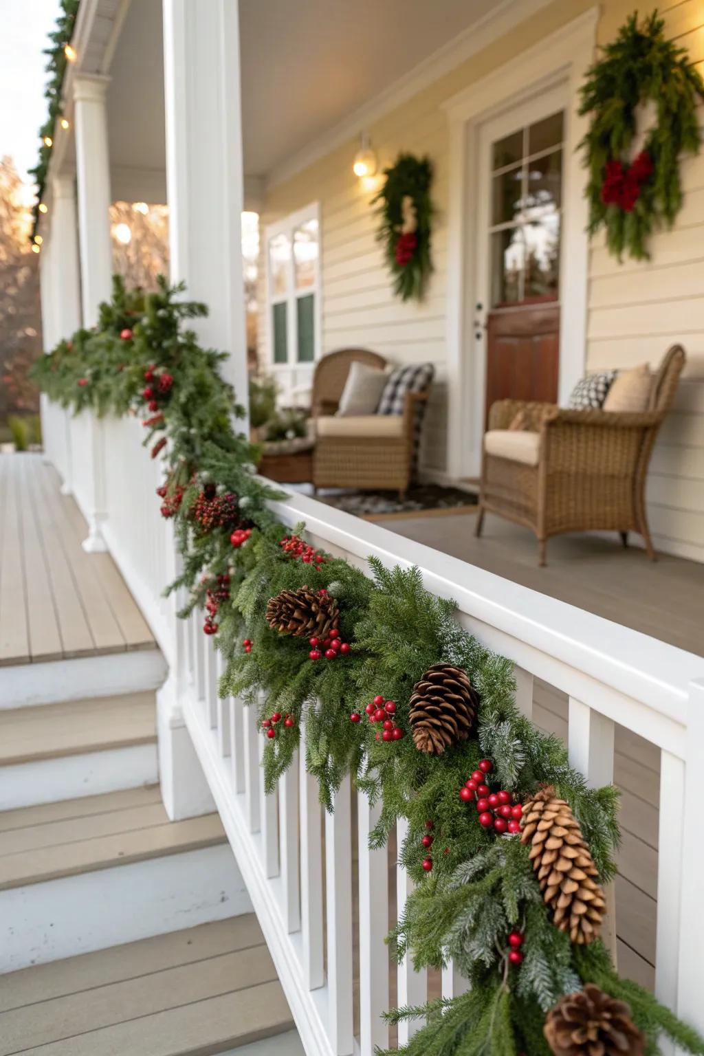 Elevate your holiday decor with ornamental accents like pinecones and berries for a rich and vibrant look. 🍂 #OrnamentalDecor #FestiveVibes