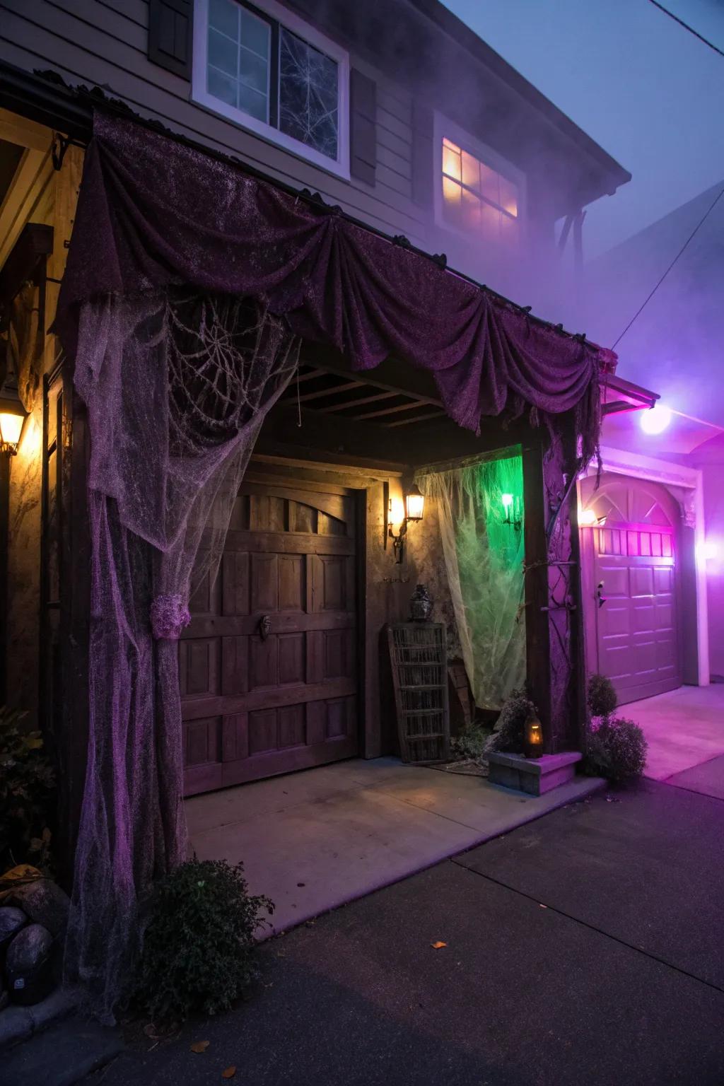 Let mysterious lighting guide your guests through a hauntingly unforgettable experience.