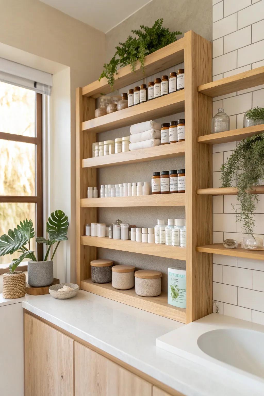 Vertical storage solutions open up new possibilities for your medicine cabinet.