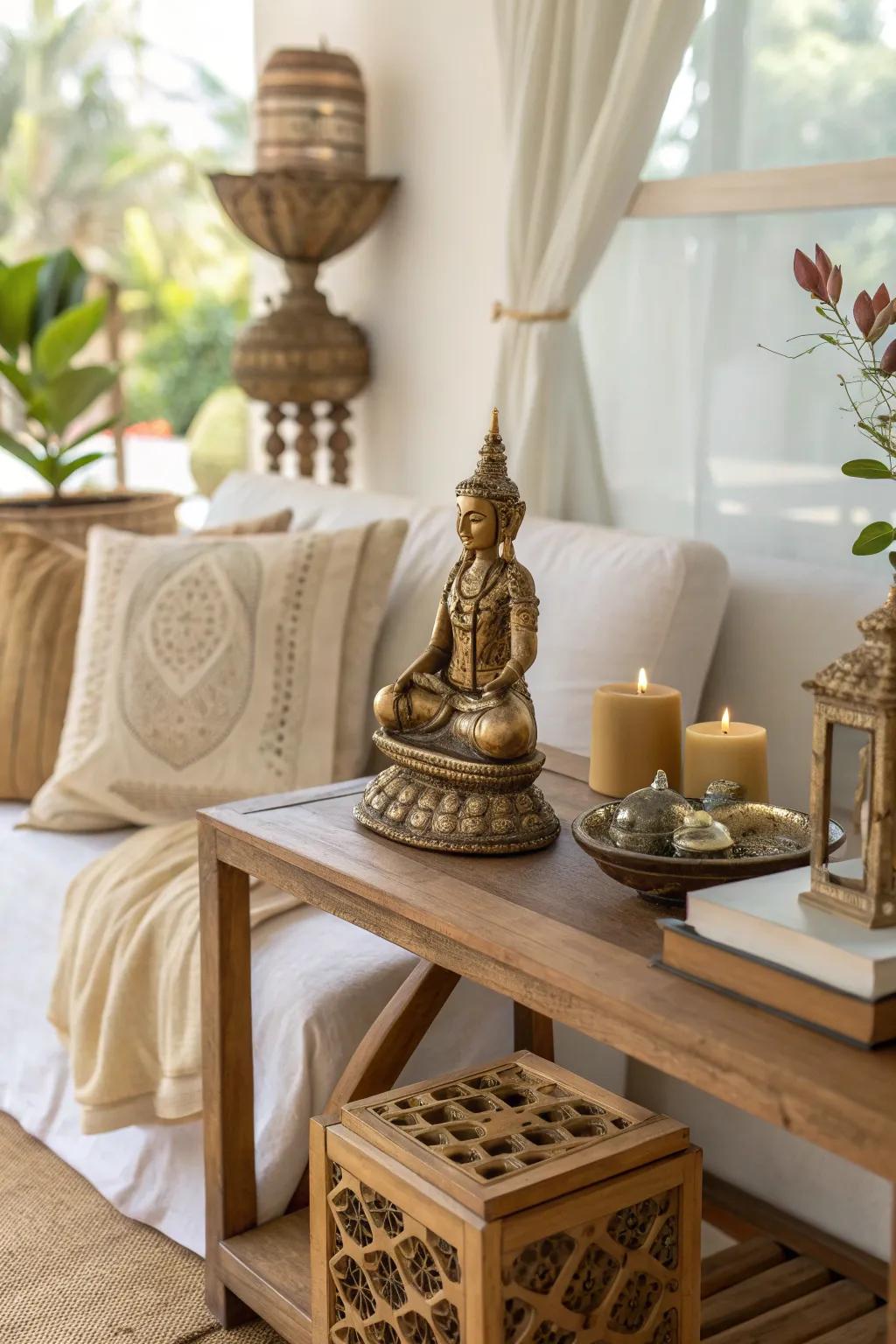 Bring serenity and peace into the home with beautifully crafted brass idols.