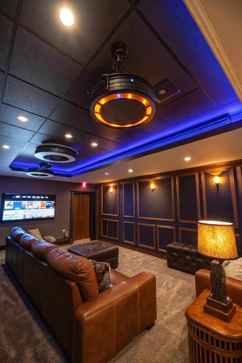 Change the ambiance with smart lighting systems that adapt to your mood. 🌈 #SmartHome #MoodLighting