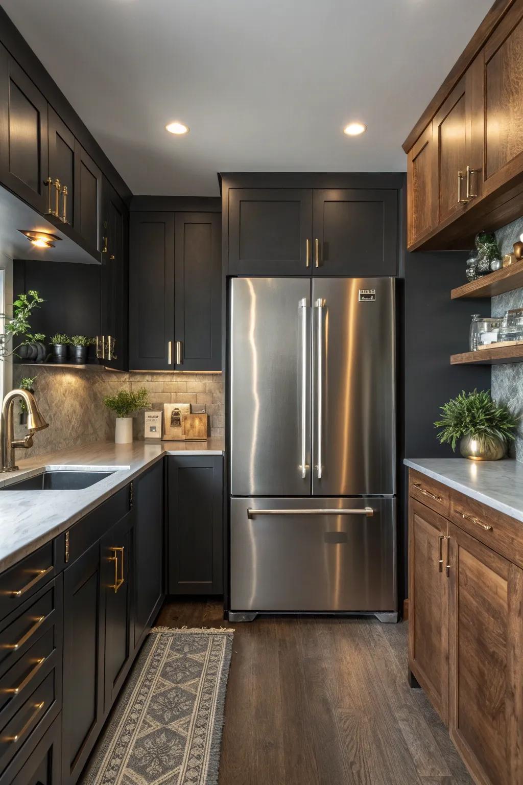 Upgrade your kitchen with stainless steel appliances that blend elegance with efficiency.