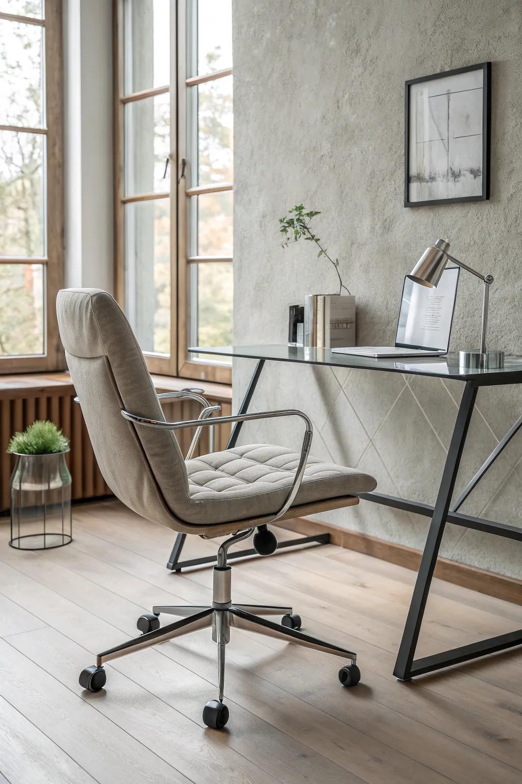 Sleek and modern designs blend style with ergonomic comfort. ✨ #ContemporaryOffice #ErgonomicDesign