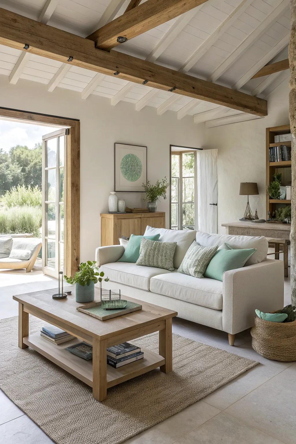 Simplicity reigns with clean lines and minimalist design in your open living area.