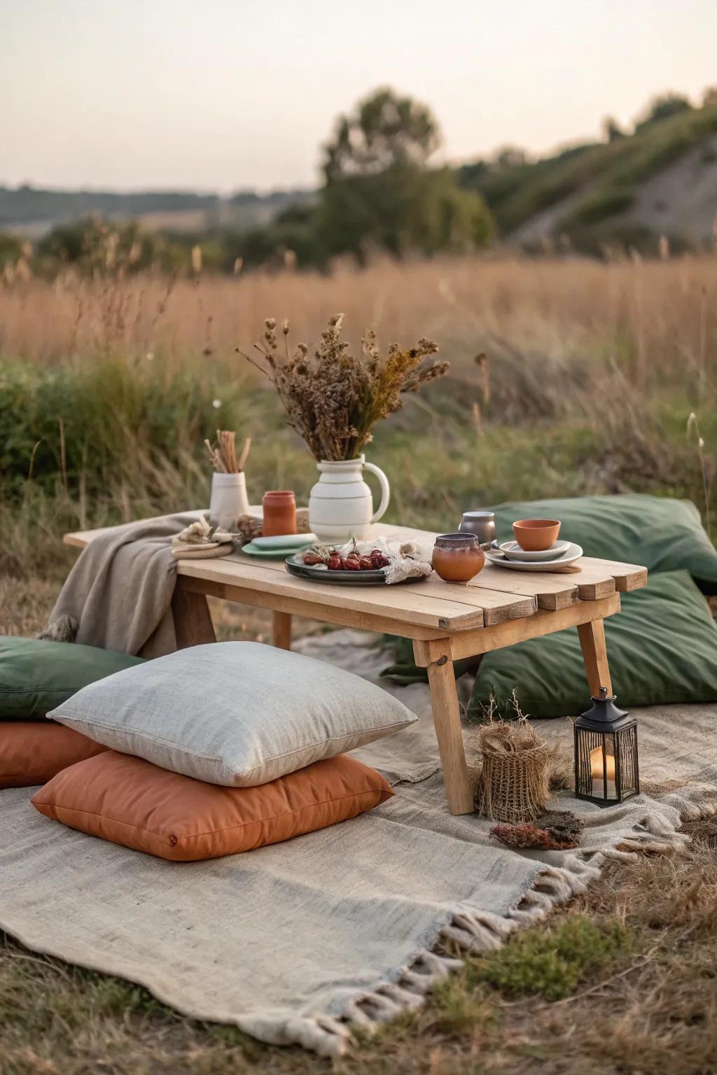 Embrace the outdoors with a picnic setup that invites comfort and conversation. 🌿🍉 #PicnicParty #OutdoorLiving